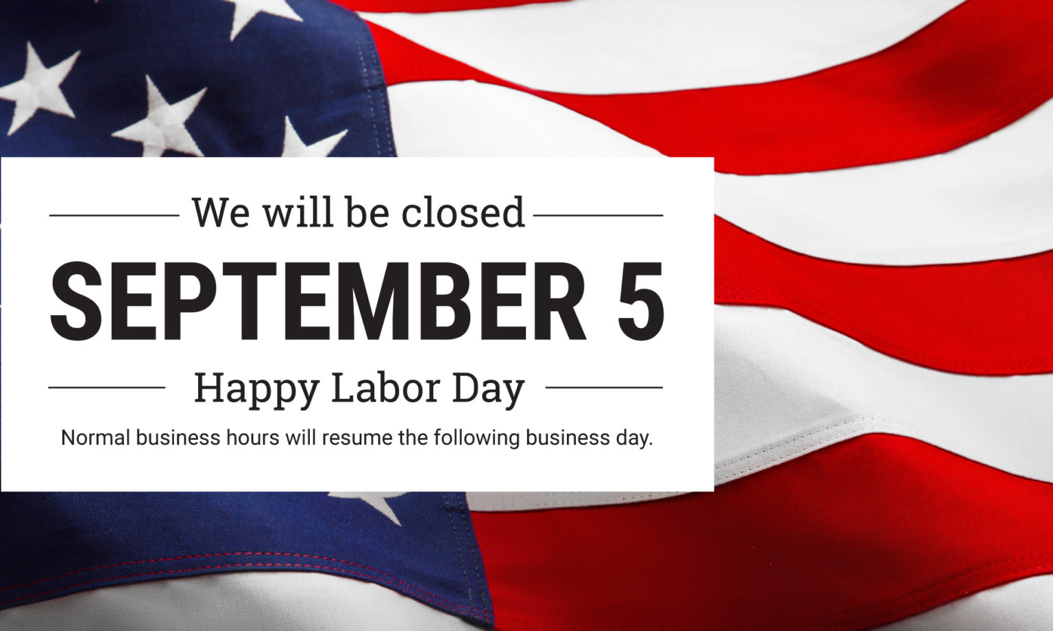 ACMS offices will be Closed Sept. 5th, 2022 in observance of Labor Day